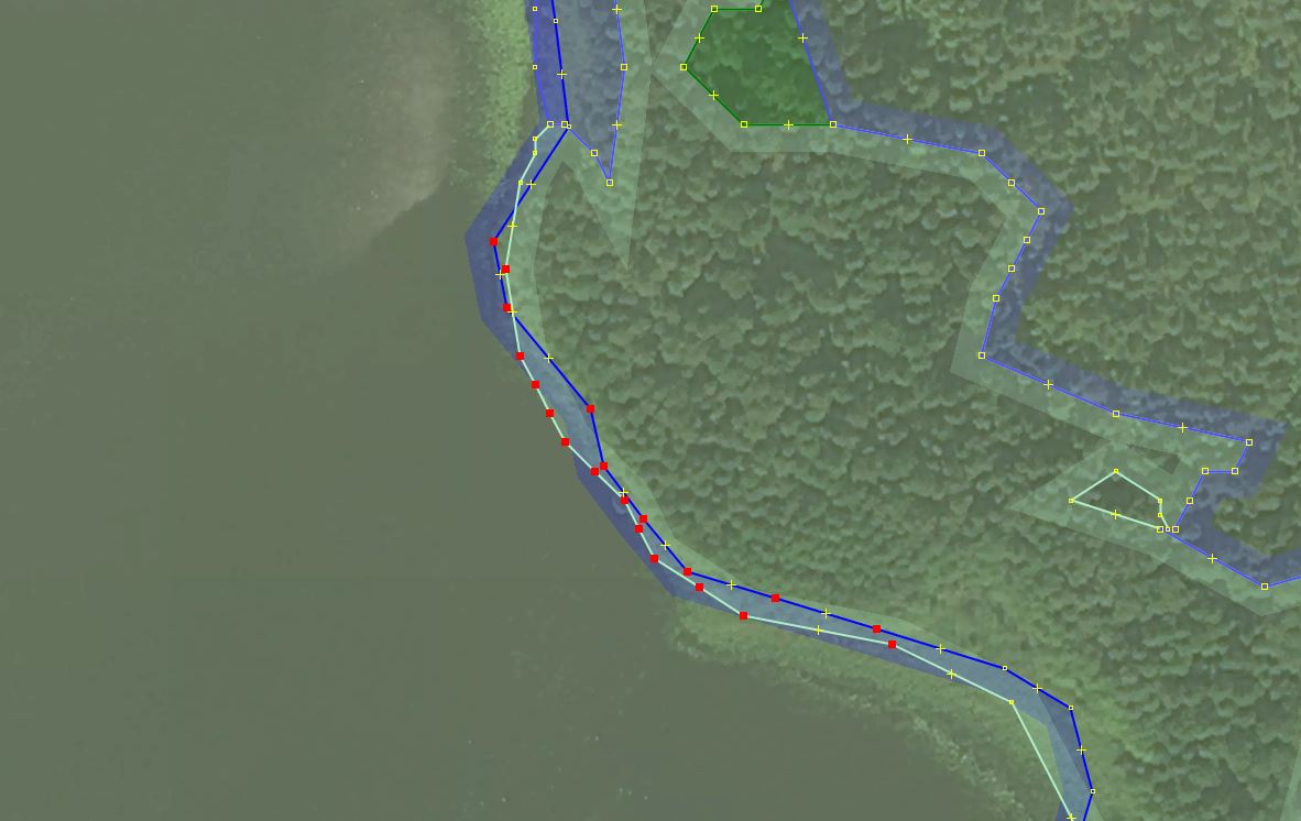 Double borders for an islet